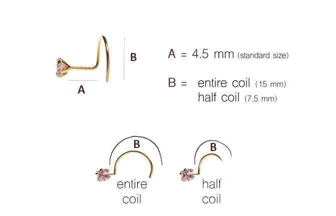 18ct Gold Diamond Cluster Wire Back Nose Stud. - Image 7