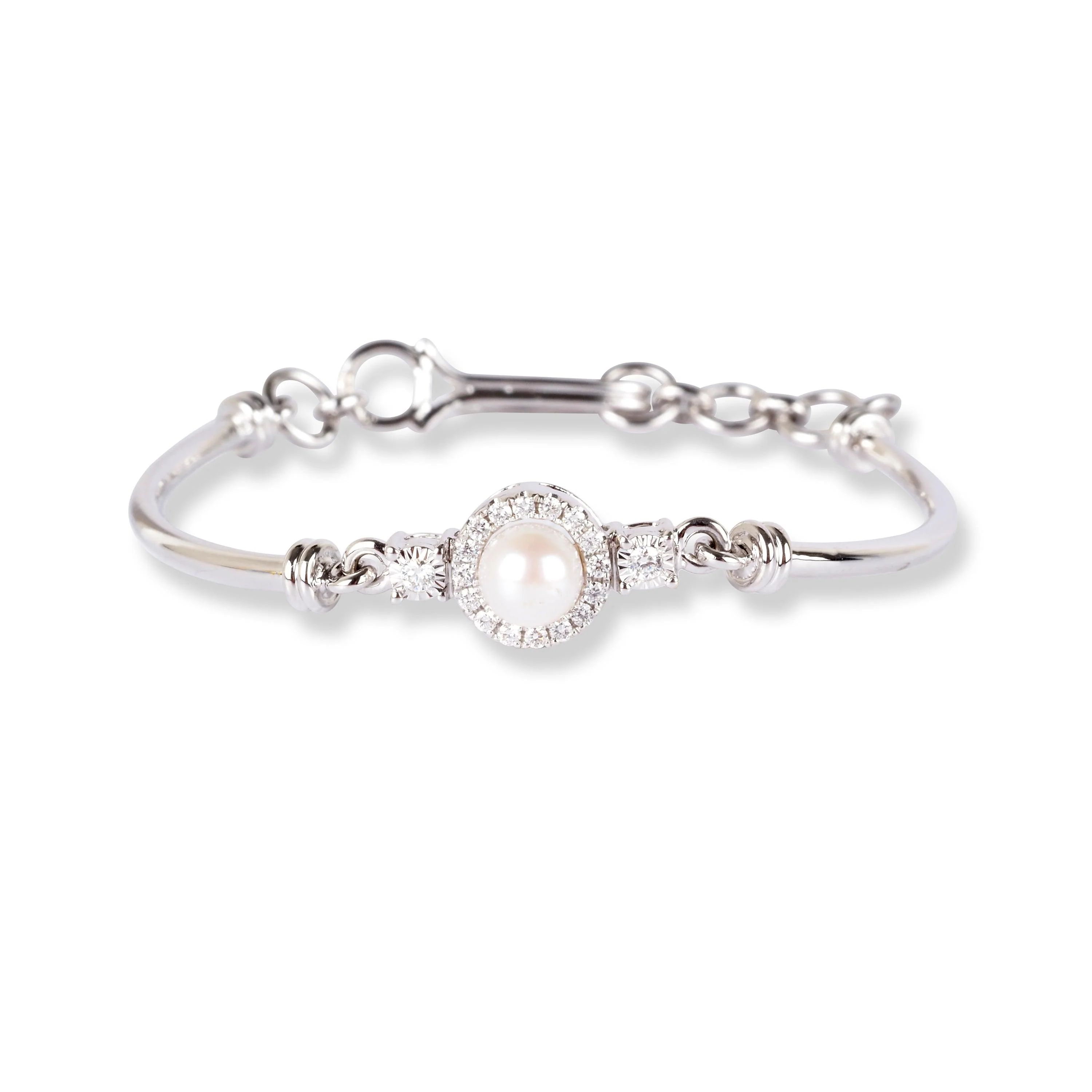 18ct Gold Diamond & Cultured Pearl Children's Bracelet MCS3613/MCS3671 - Image 11
