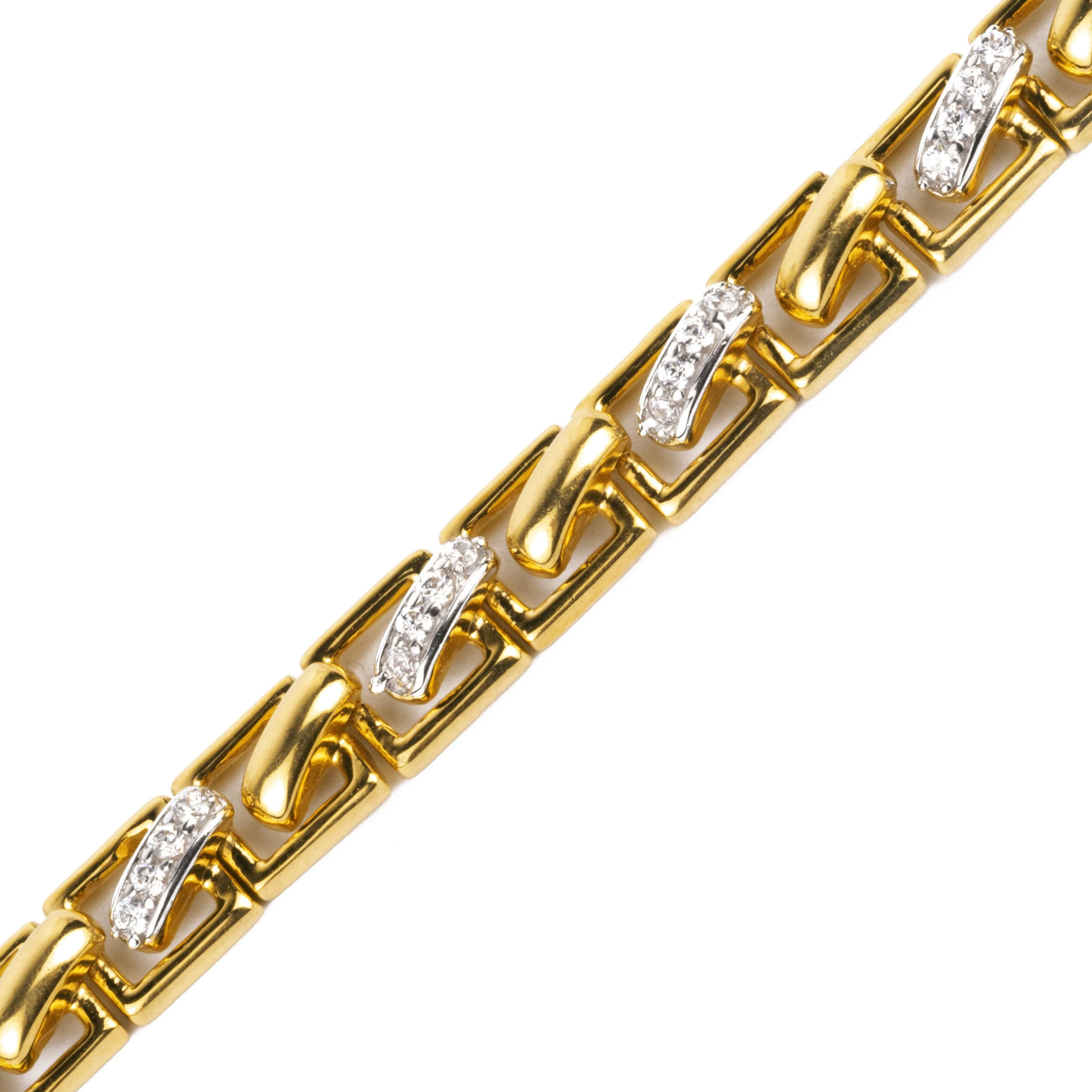 22ct Gold Bracelet with Cubic Zirconia Stones | Premium Jewellery - Image 4