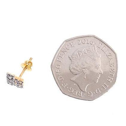 22ct Gold Cubic Zirconia Stud Earrings - Timeless Gold Earrings - Image 3