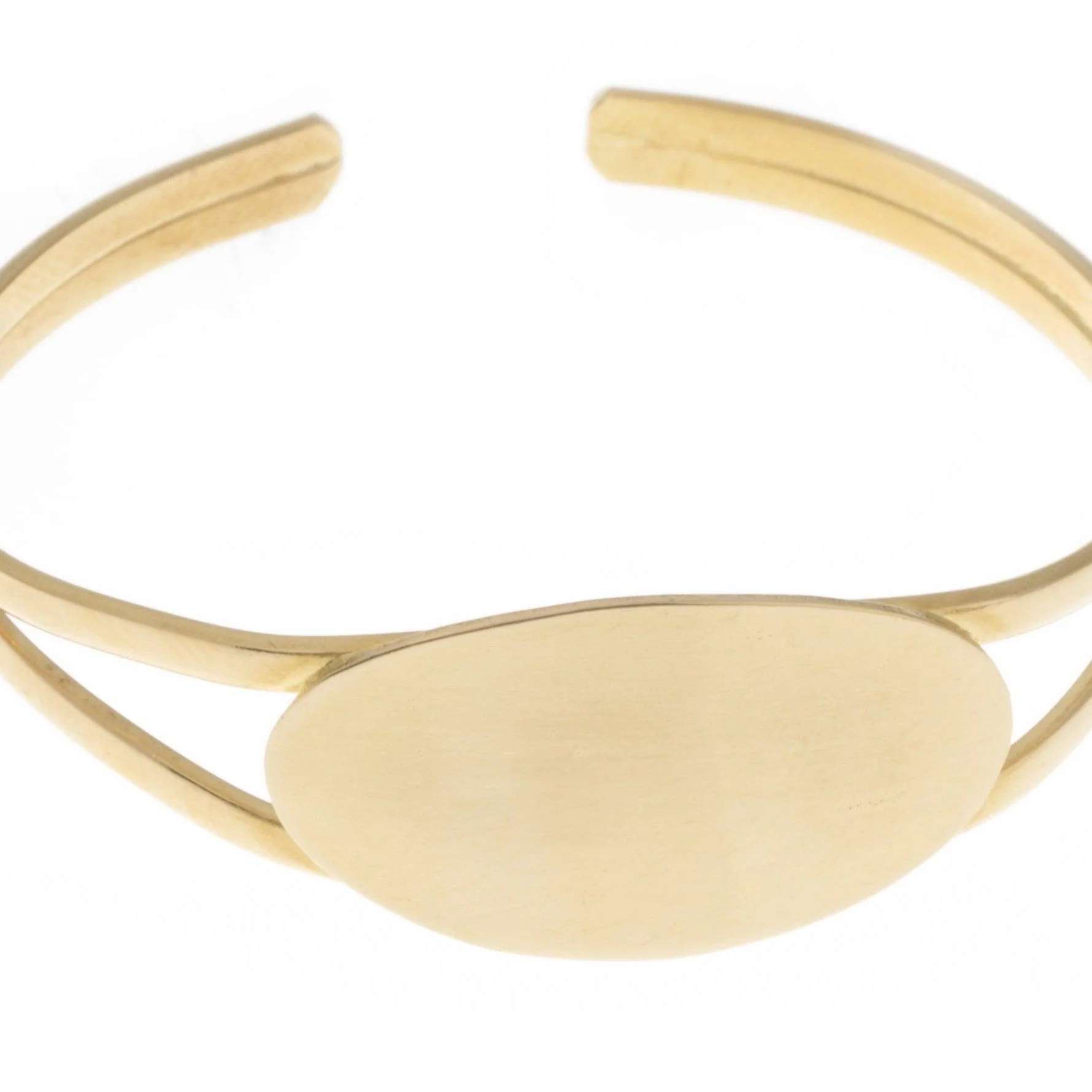 22ct Gold Openable Children's ID Style Bangle - Child's Elegant ID Bangle - Image 3