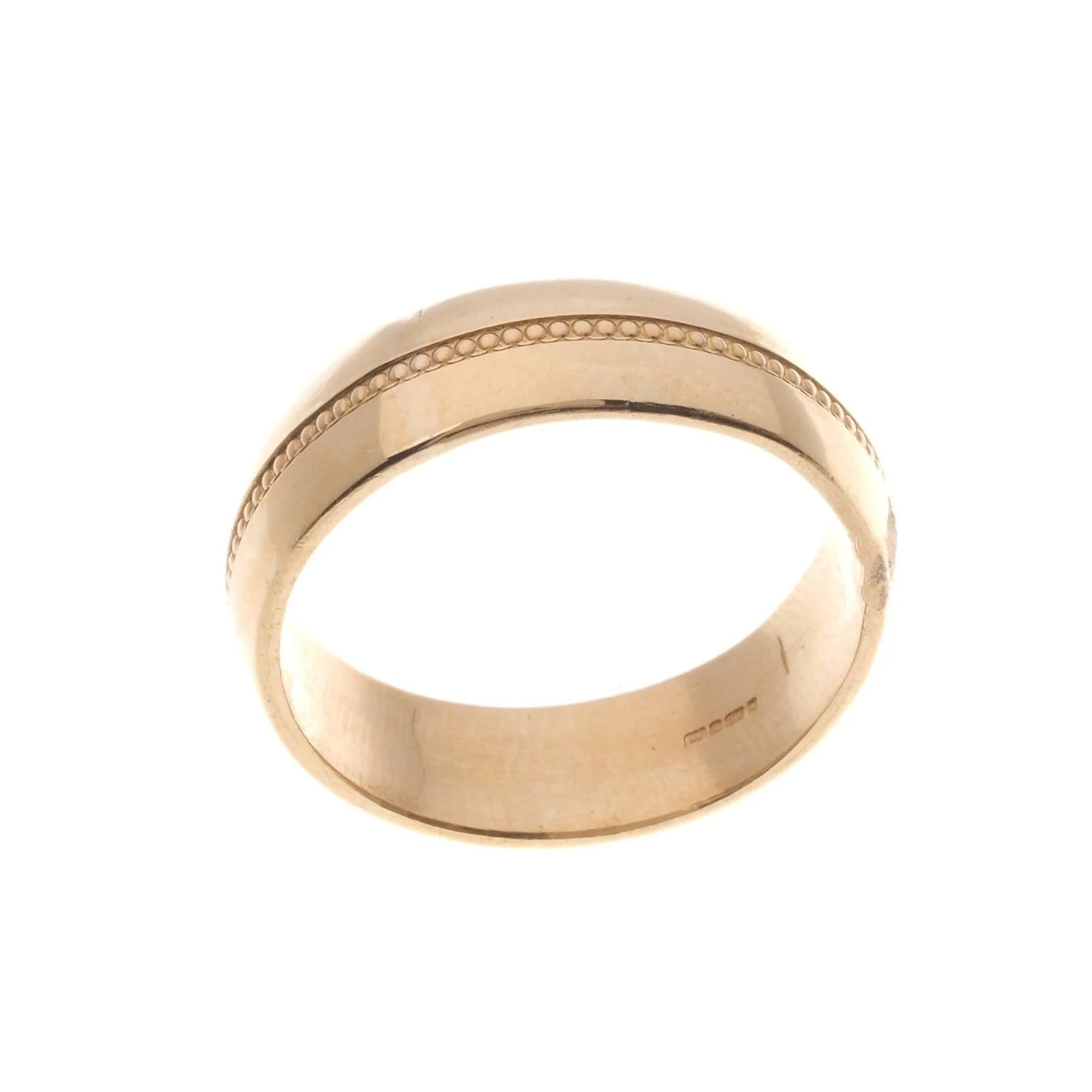 22ct Gold Gents Wedding Band - Image 4